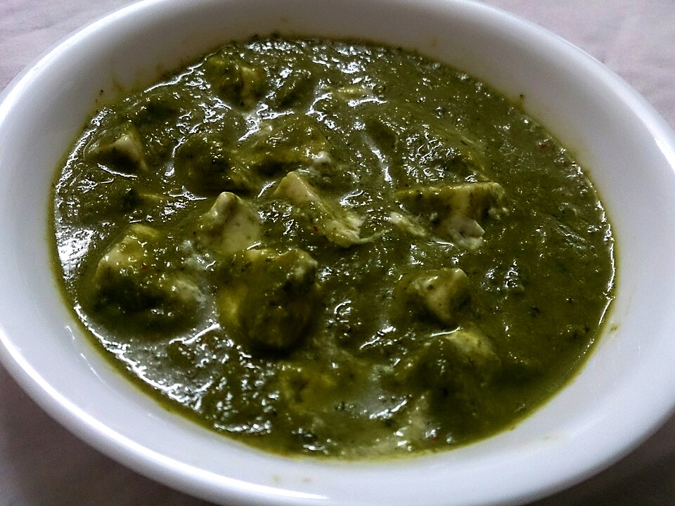 Sag paneer, spinach with house-made cheese